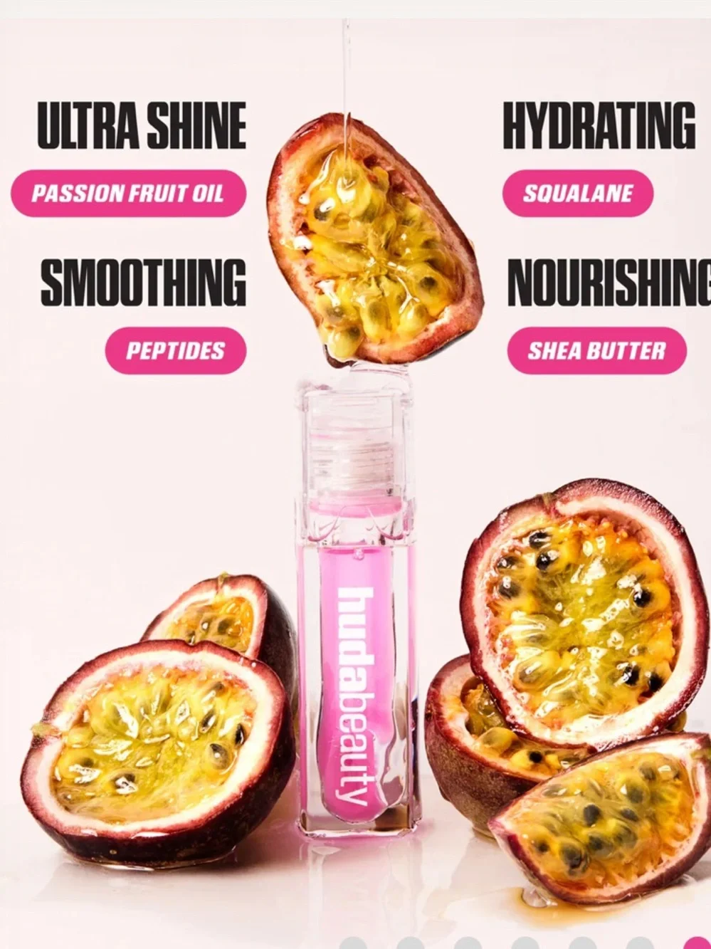 Huda Faux Filler Jelly Oil Lip Oil in Juicy Pink Lady